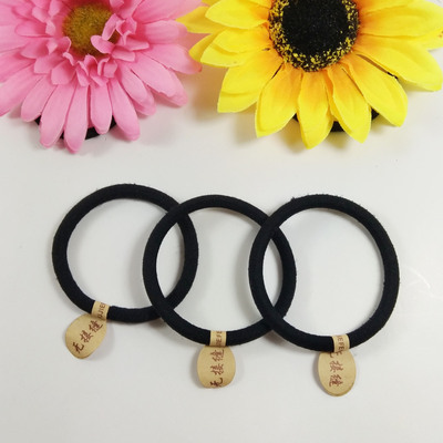 undefined2 black rubber string Bold Woolen high temperature Hairpin With standard seamless black Elastic force rubber string wholesaleundefined