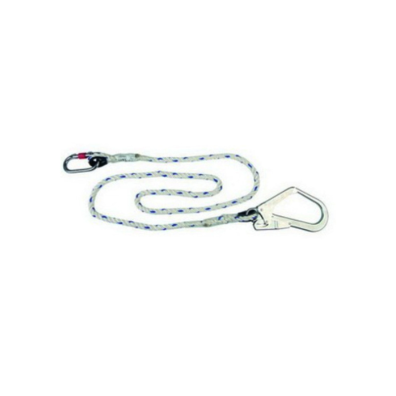 批发代尔塔503320安全绳 钢制大钩防坠落绳 高空作业2米安全绳