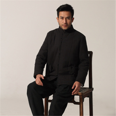 中華唐裝秋冬新款爸爸裝唐裝棉服外套3色可選外套男士棉衣棉襖外