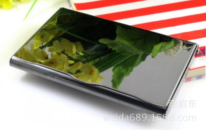 rivet new pattern Black titanium Card case Stainless steel vertical Card Holders