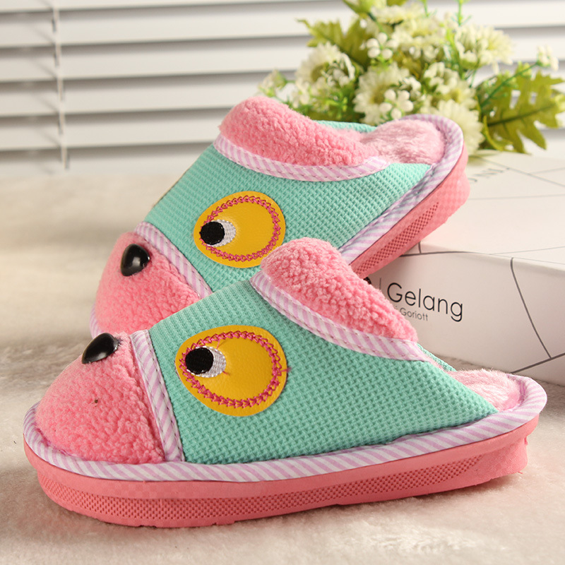 Pantoufles enfants en suède pour printemps - semelle plastique - Ref 1015986 Image 15