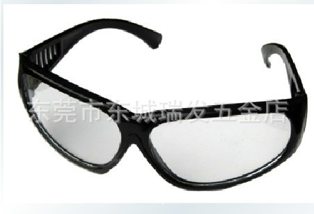 电焊眼镜023白色透明防尘平光防护防尘