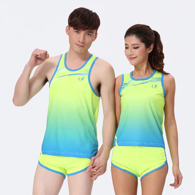 男女款户外运动田径服套装专业跑步透气训练服马拉松比赛队服现货