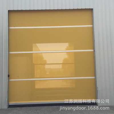 透气快速门 高温环境应用的卷帘门 纤维门帘保用十年 风压防灰尘|ru