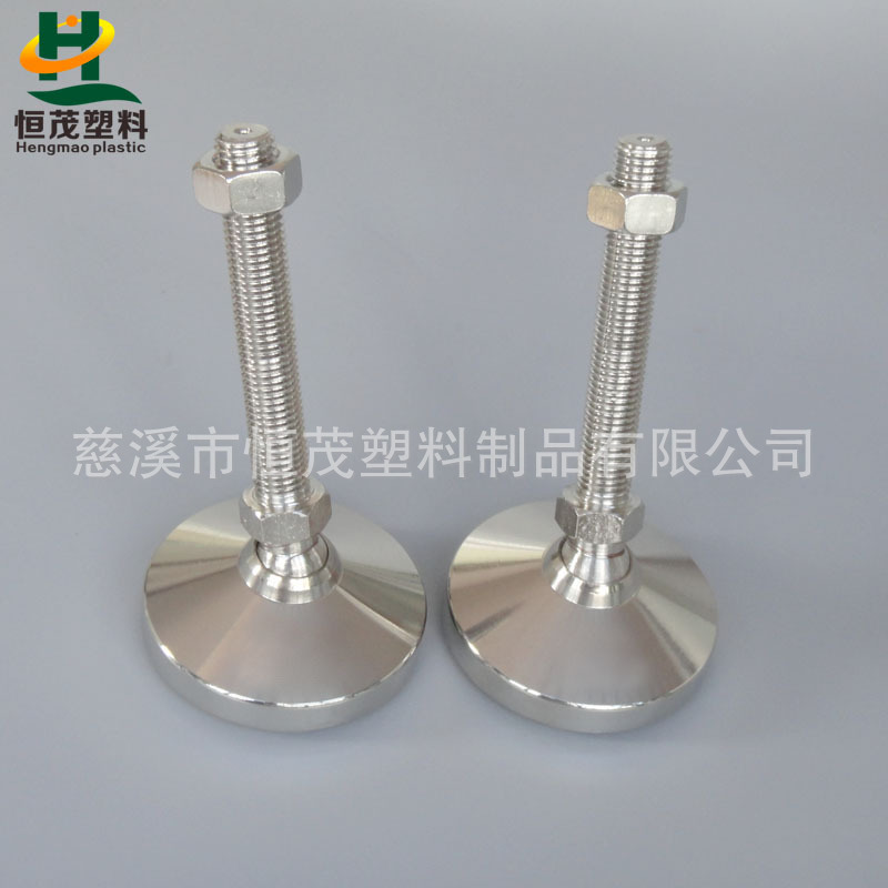 供应全钢减震脚,万向调节地脚,镀镍60底部支撑脚