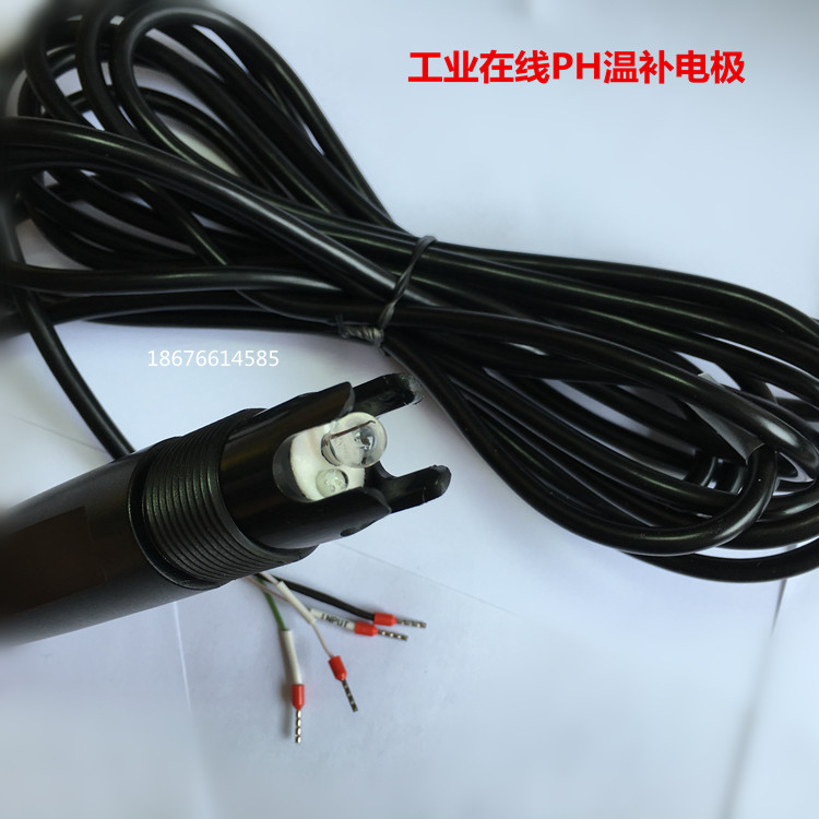 工业在线PH温补电极 三复合工业PH电极 在线PH电极 温度电阻