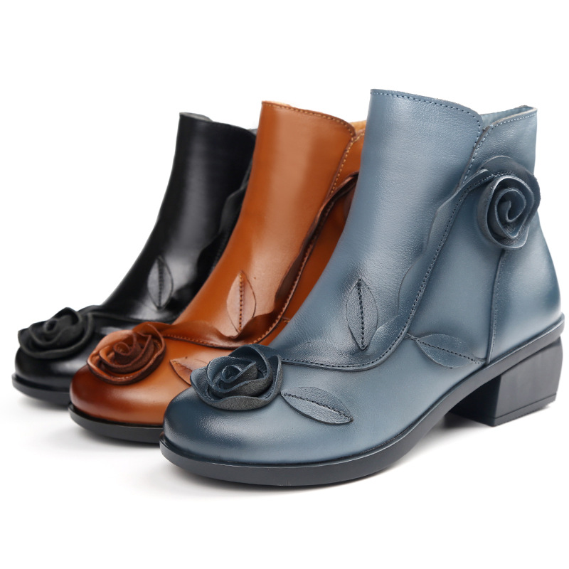 Bottes femme TRANQUILLEMENT en En cuir - Ref 3355123 Image 5