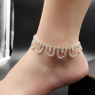 Europe and America new pattern fashion Anklet summer Sandals Rhinestone Accessories Ladies Simplicity Foot Jewelry goods in stock