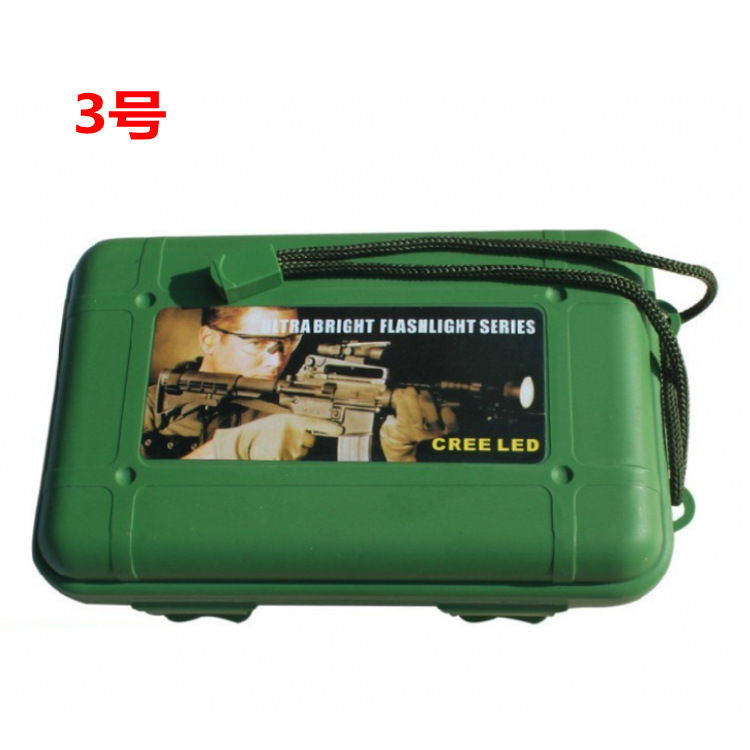 中号手电塑料盒子  手电筒通用包装盒 手电专用礼盒 送挂绳