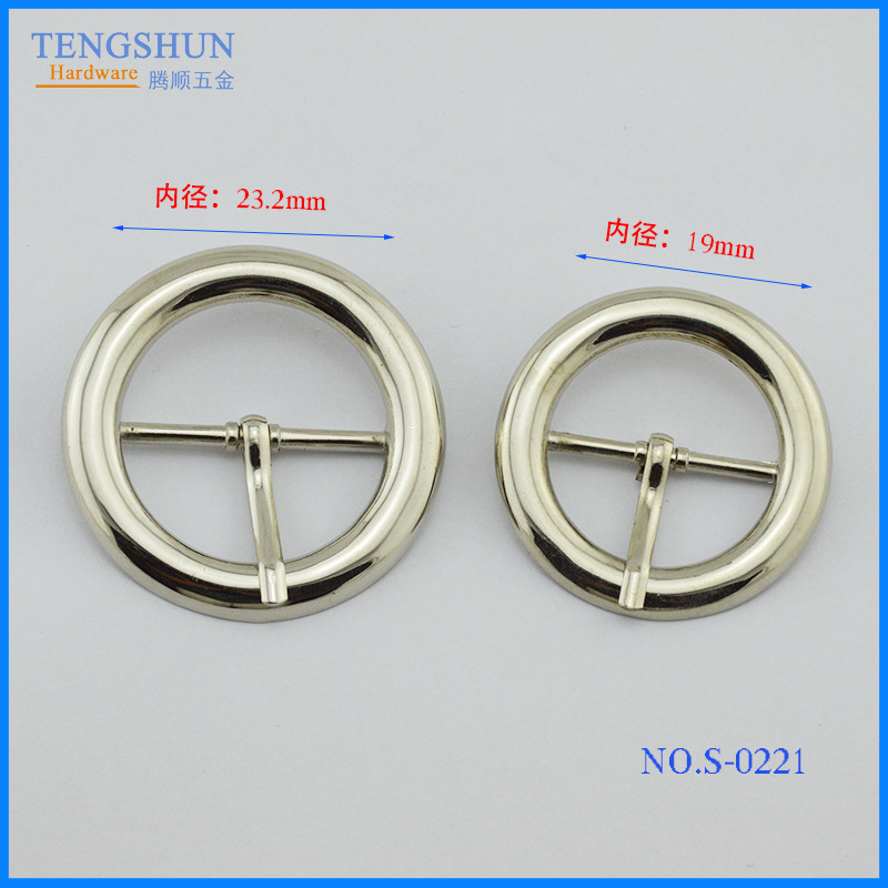 广州锌合金压铸厂家直销手袋箱包五金配件圆形针扣多尺寸定制*