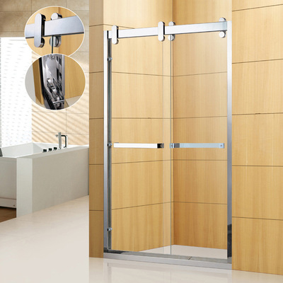 Manufacturers custom 304 Stainless steel The whole bathroom Glass sliding door A font toilet Partition door Shower Screen