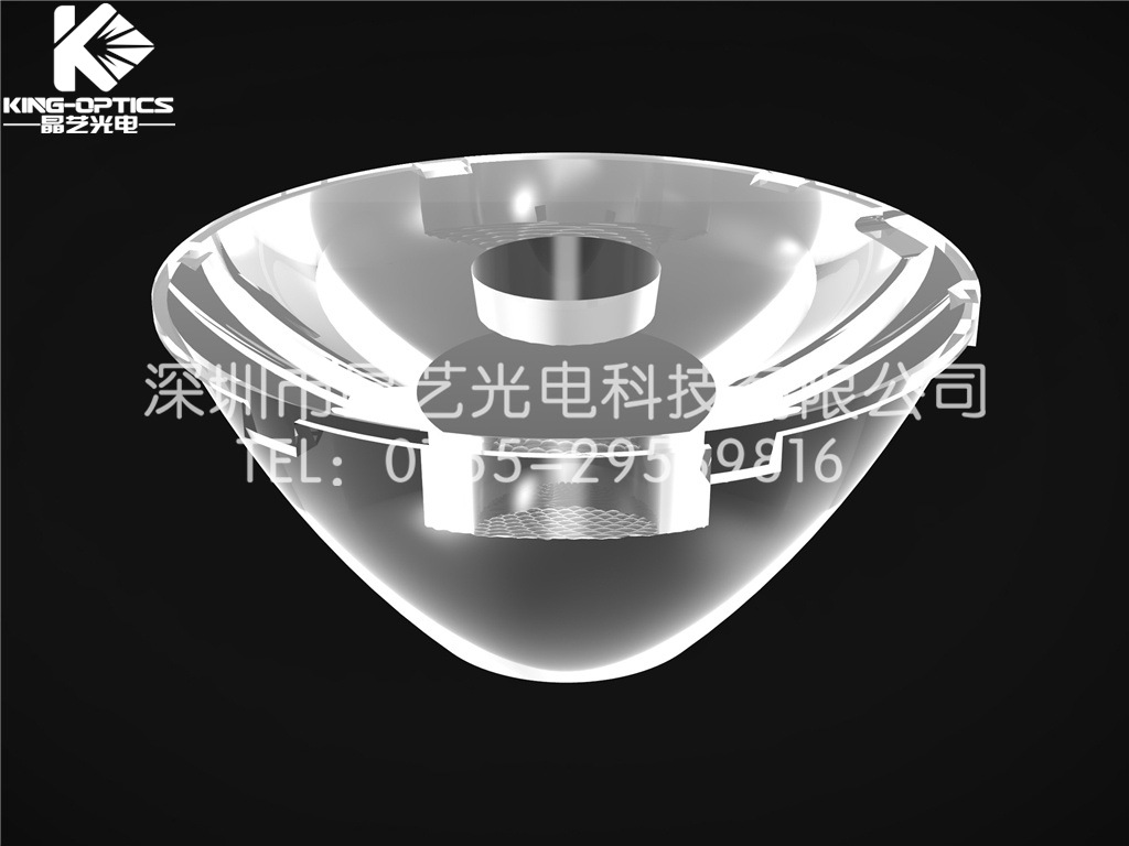 【厂家供应】光学透镜 XP-E/XML-50*26mm-3度 单颗透镜