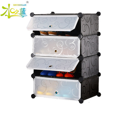 批发大号加深简易鞋柜 客厅收纳衣柜鞋柜 时尚组合柜  简易组合柜|ru