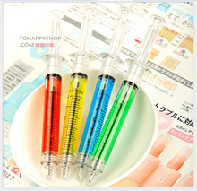 韩国可爱创意文具针管注射器广告针筒圆珠笔针管笔学生搞怪文具自