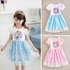 Children's summer evening dress girl's for princess, skirt, 2023 collection, western style, Birthday gift