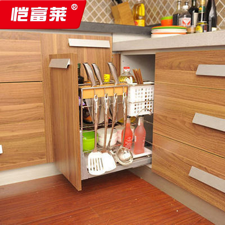 恺富莱供应不锈钢厨房拉篮 橱柜刀架拉篮调味拉篮 拉篮批发 刀架