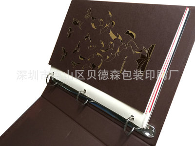 彩印環裝畫冊印刷 定制公司産品樣冊鐵圈 精裝樣品冊生産加工廠家