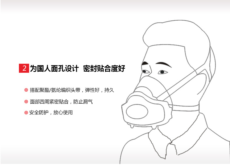 Masque à gaz en Silicone - Masque anti-poussière - Anti-peinture anti-buée  anti-virus spécial au formaldéhyde - Ref 3403505 Image 27