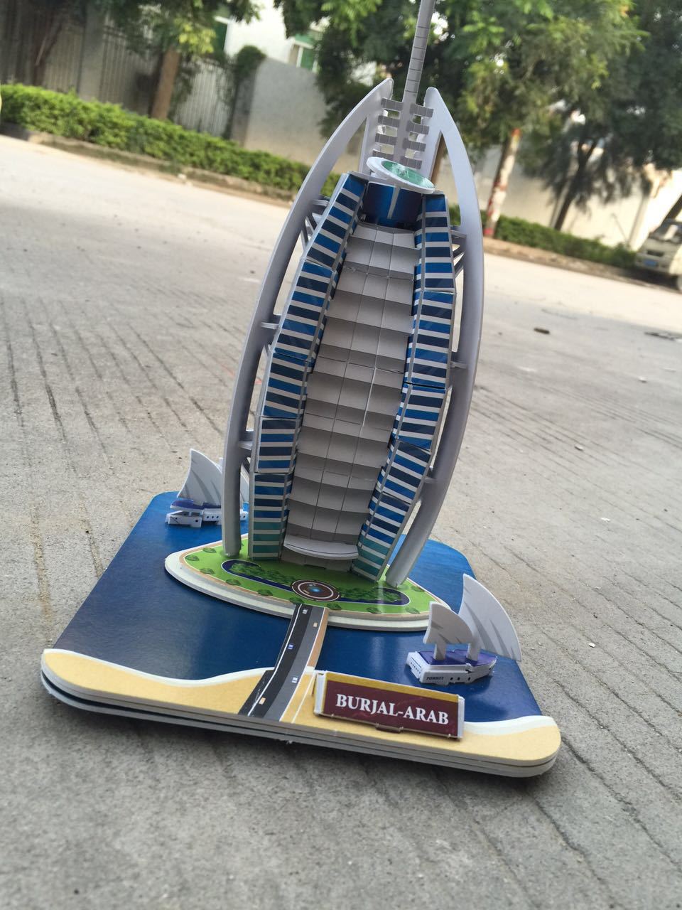 Rompecabezas tridimensional de papel 3D para niños DIY modelo de construcción pantalla Bo porcelana Eiffel creativo juguetes educativos hechos a mano