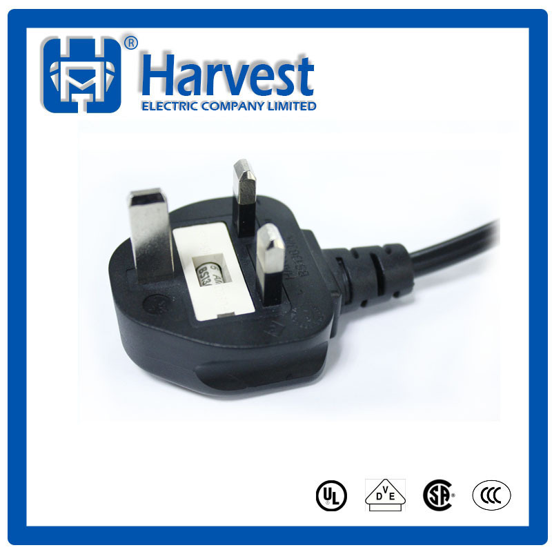HP-6英国BS插头电源AC线+H05BQ-F电线 ASTA认证 HARVEST