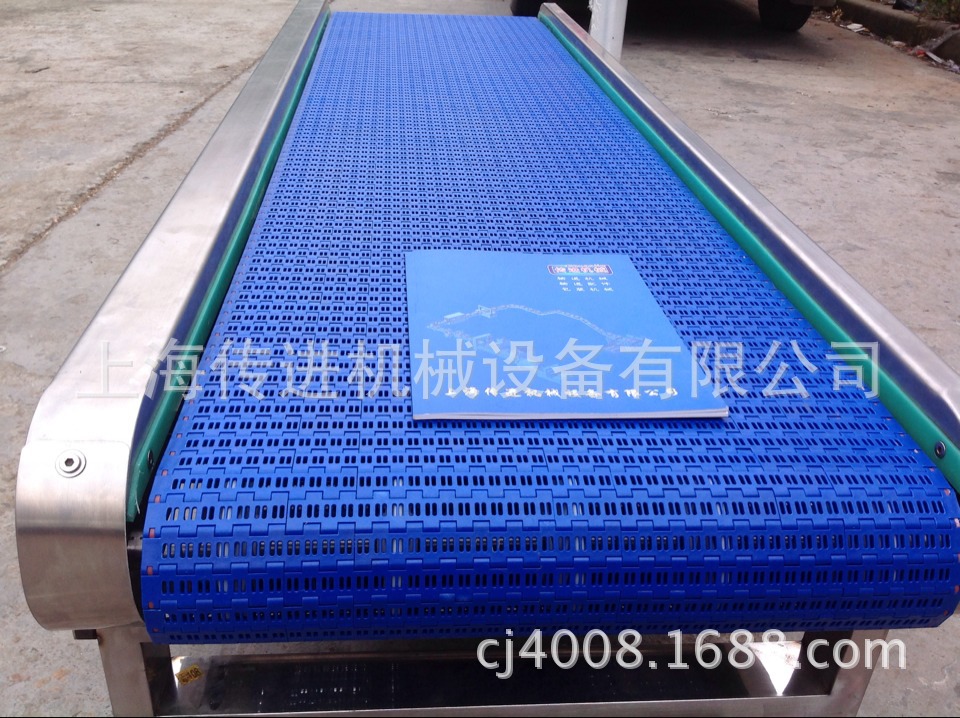 上海传进大量供应不跑偏网带式输送机，食品级水平网带输送线