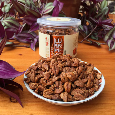 new goods Ling'an hickory nut 200g Canned Walnut kernel leisure time snacks nut Roasting wholesale