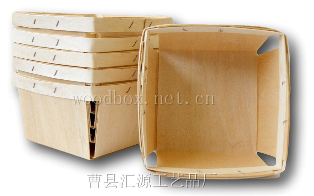 3 曹县工厂加工定做出口杨木皮树皮编织浆果番茄葡萄木盒  宴