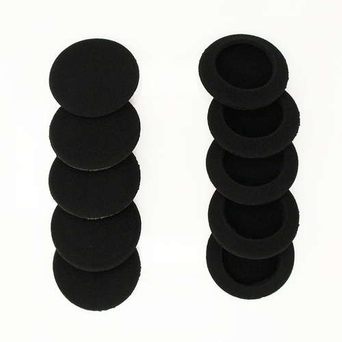 Round 35MM 40 45 50 55 60 65MM headphone replacement leather sponge cover ear cotton cover accessories