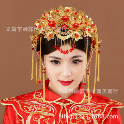 新娘头饰_贝儿新娘头饰秀禾服造型古装发饰凤