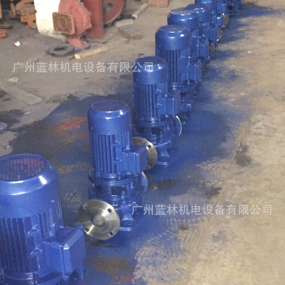 IHG立式304管道泵 不锈钢单级离心泵 冷水循环中央空调循环泵