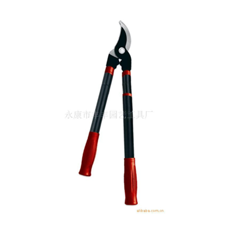 丰丰批发弯头高枝篱笆剪 定制精细抛光50#钢园林园艺剪刀