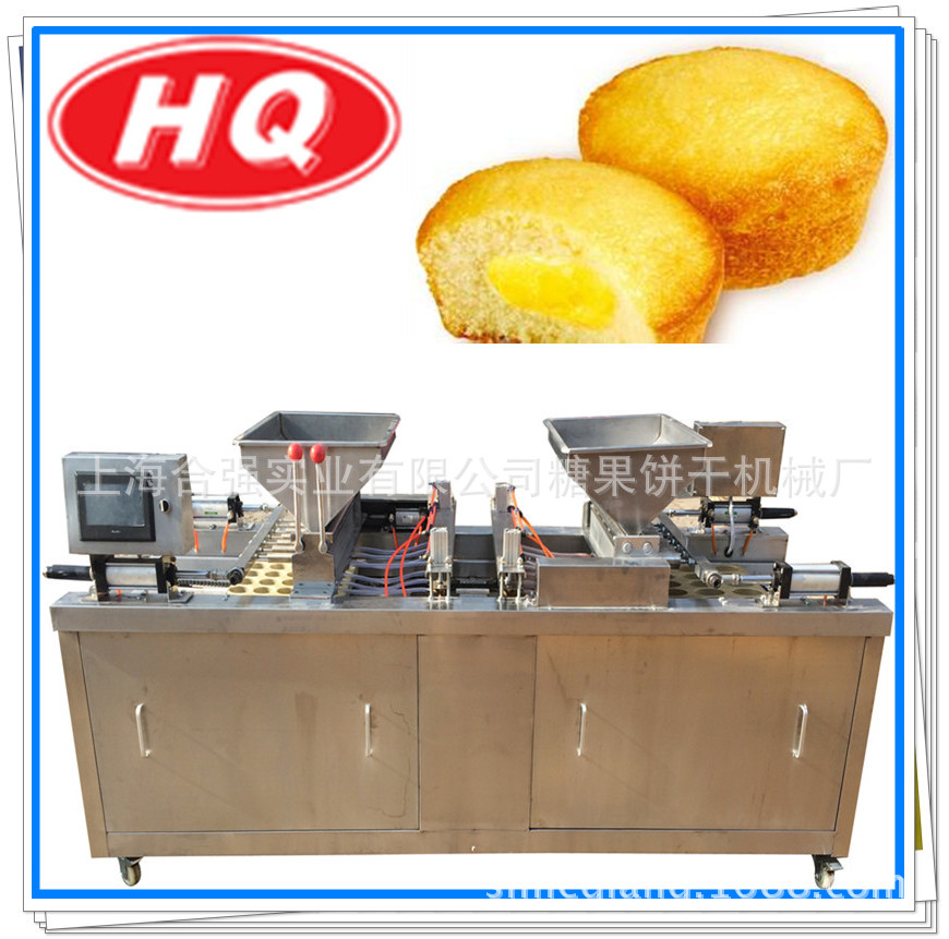 供应双排蛋糕机/注心、注糊机/蛋黄派、派蛋糕设备/休闲派成型机