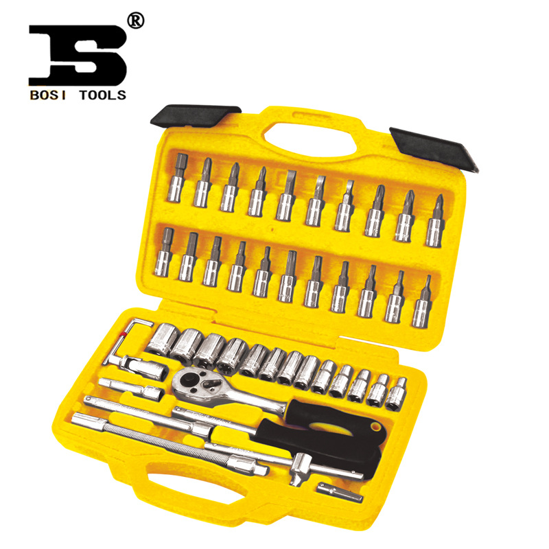 波斯工具  46件6.3mm系列公制套筒组套  511046   正品保证