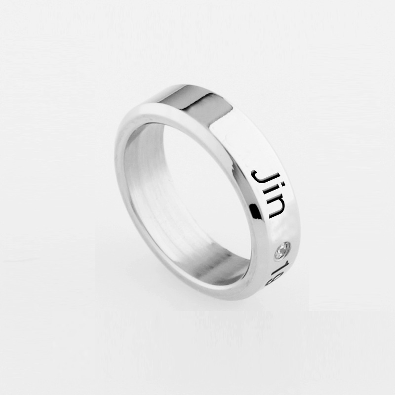 KPOP Jung Kook Ring Stainless Steel Bangtan Boys Jimin Suga Rap