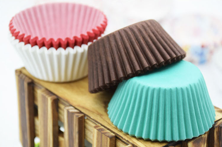 韩国烘焙包装 多色可选马芬纸膜 蛋糕纸膜 蛋糕纸托 100枚左右