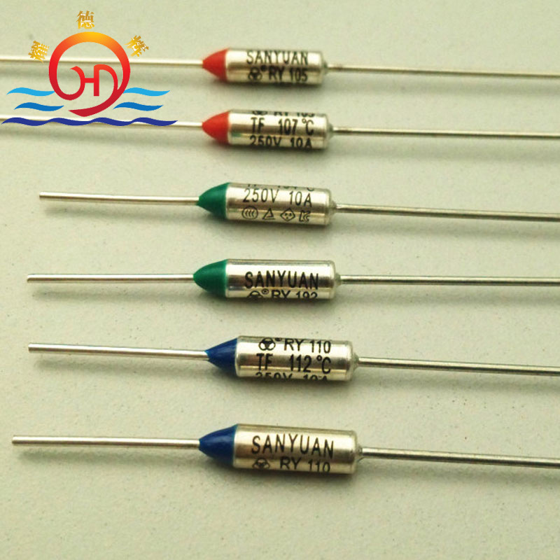 厂家批发金属温度保险丝 10A 15A熔断器  RY电器过热高温保护元件