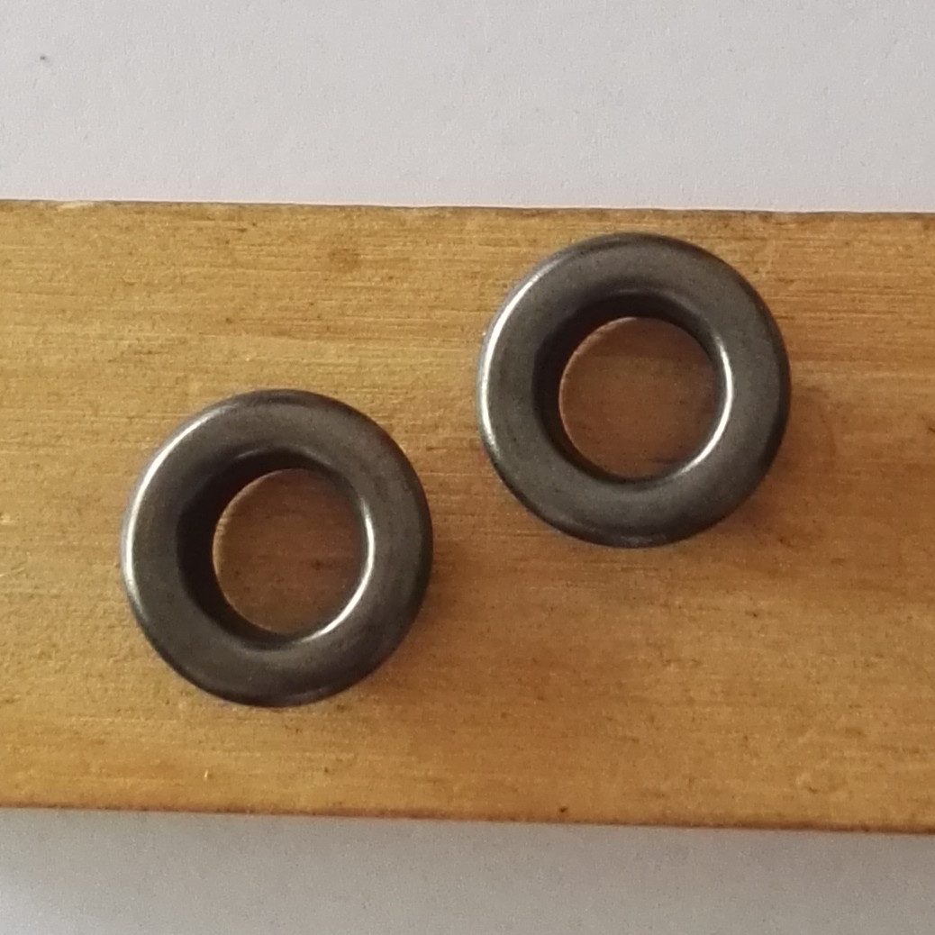 批发金属圆形鸡眼扣 气眼扣 广告帐篷鞋子风衣平面铜宽边汽眼鞋眼