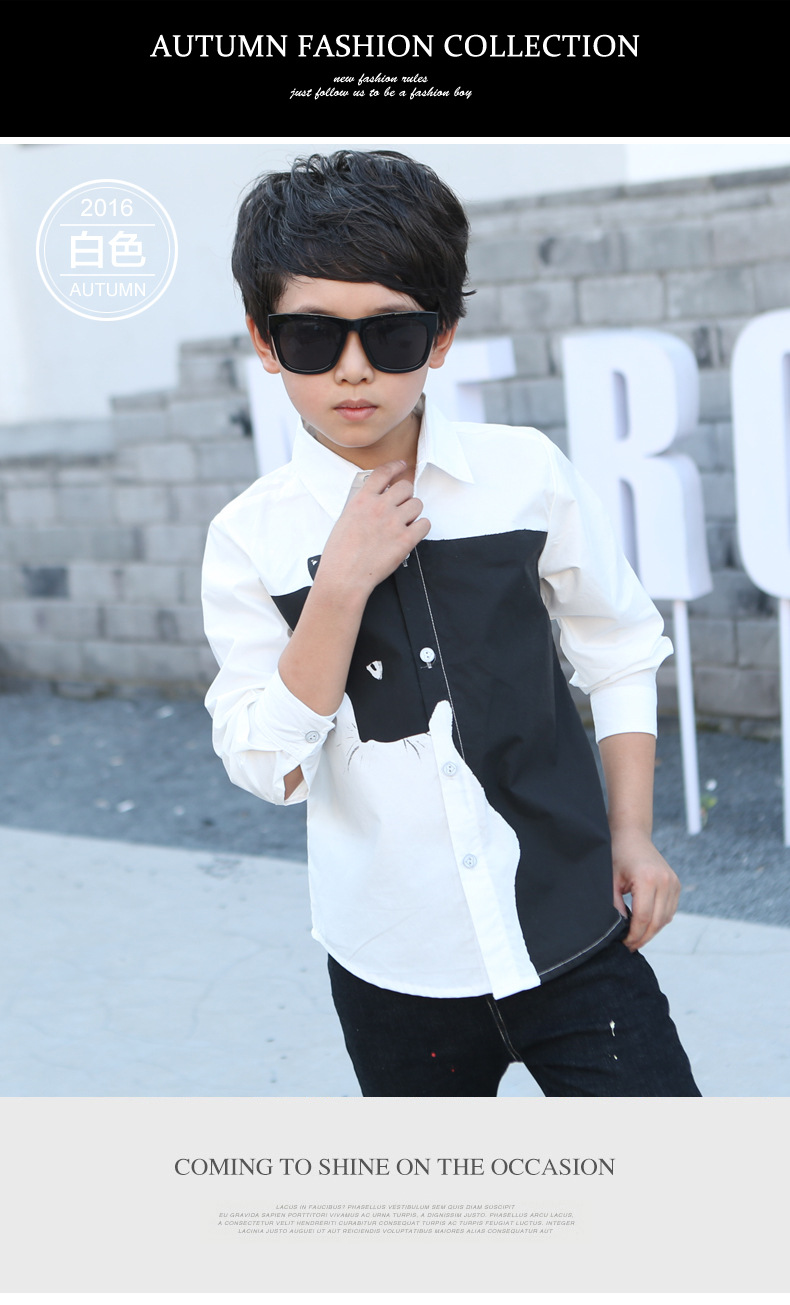 Chemise garcon à manche longue - Ref 2077333 Image 17