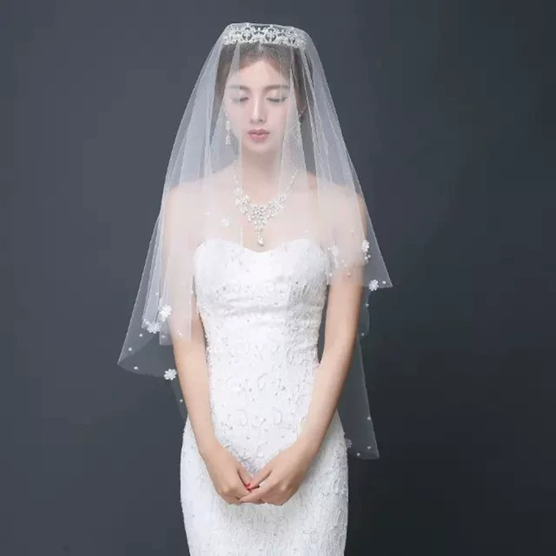 Свадебное платье для невесты, аксессуар, цветочное, 1,5 метра, простой и элегантный дизайн, оптом