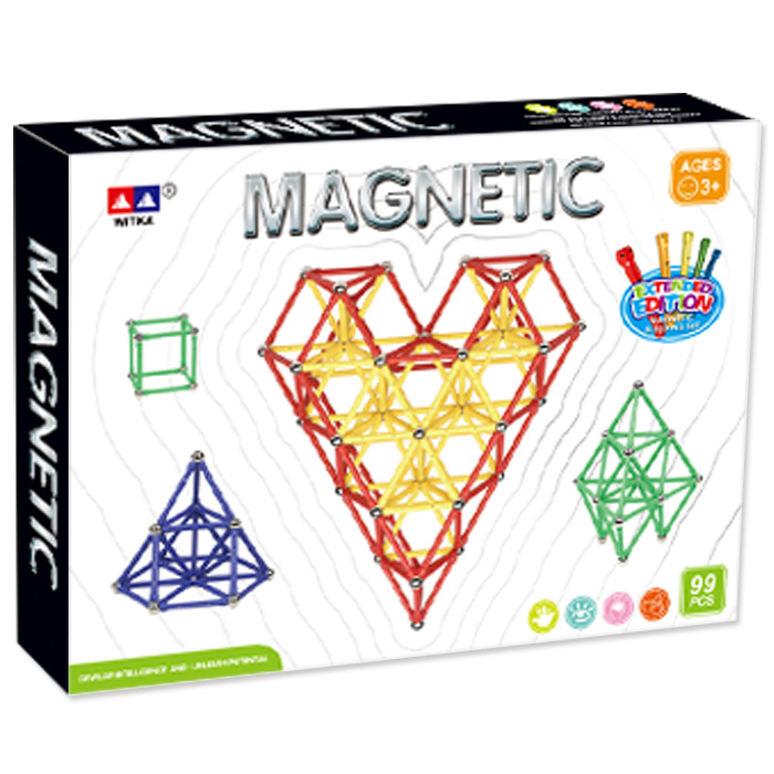 跨境电商速卖通玩具99-250件儿童智力玩具磁铁磁性积木磁力棒长棒