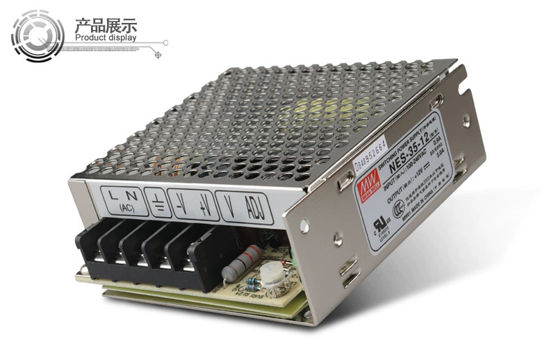 Новый оригинальный тайваньский Mean Well (Mingwei) импульсный блок питания NES-35-12 36Вт 12В 3А
