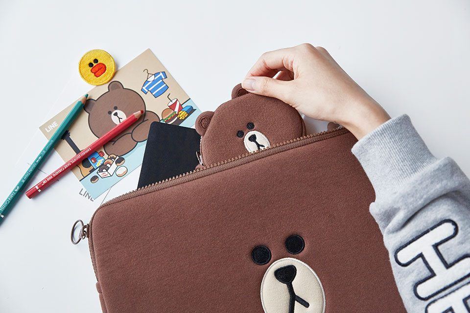 NEW iPad Cases linefriends brownie MacBook case iP