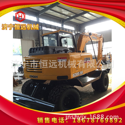 小型挖掘機 85輪式挖機 液壓小型挖掘機 挖掘機專業生産廠家制作