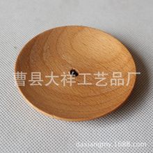 zakka首饰摆件木质皂盘展示盒实木木盘子圆形木盒种植多肉小木盘