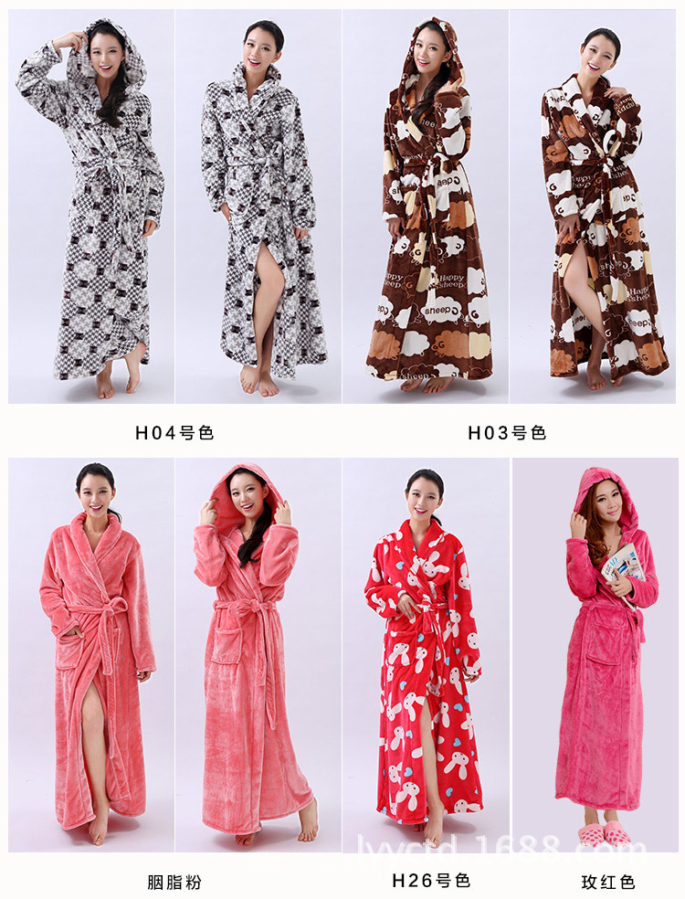 Peignoir flanelle longue - Ref 590921 Image 26