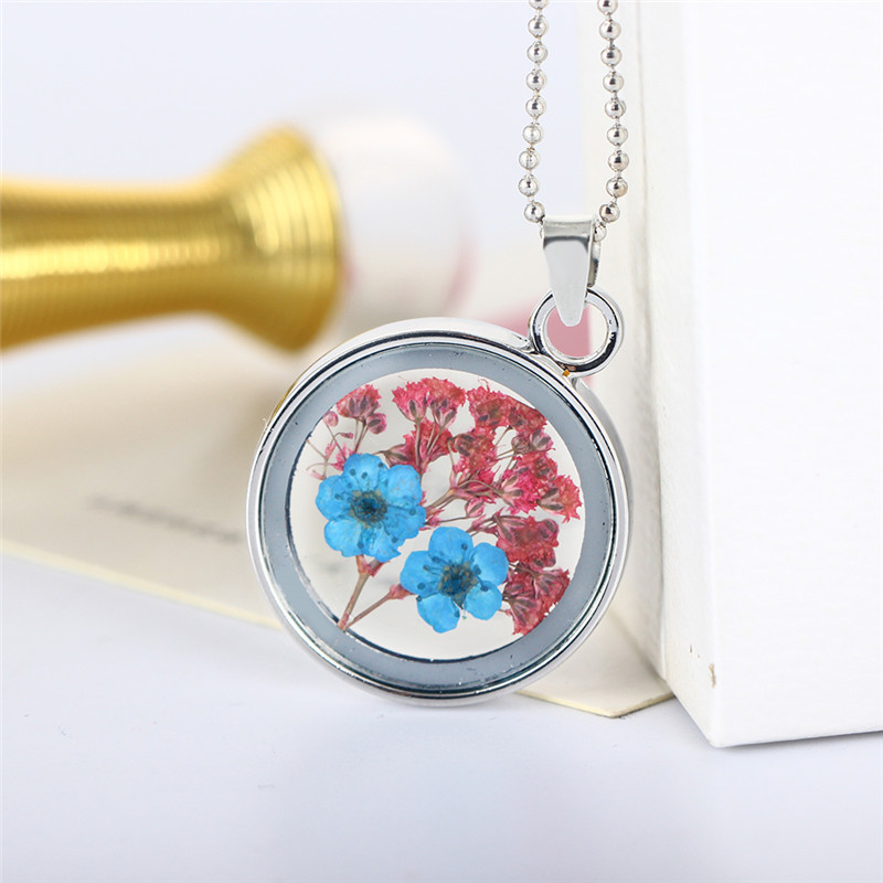 Fashion Natural Plant Specimens Dried Flower Pendent Necklace Wholesale Nihaojewelry display picture 8