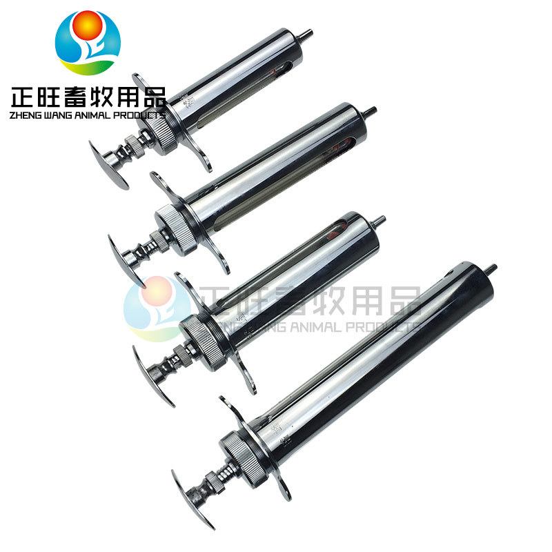 Aguja de inyección de piqiao inyector de vacunas continuo inyector de metal ajustable multiespecificación vacunador veterinario