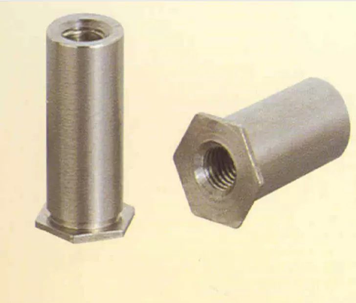 304不锈钢通孔压铆螺母柱SOOS压铆螺柱M6*6-12【外径8.75】