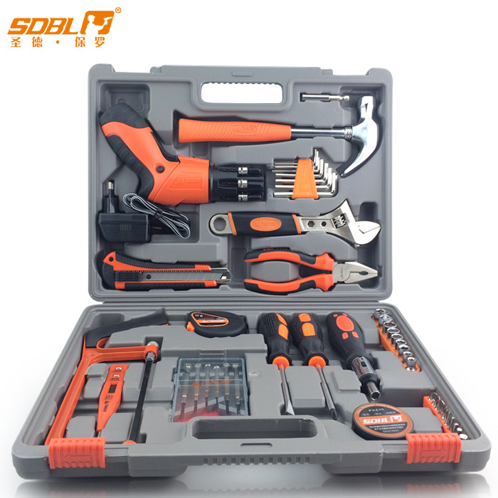 圣德保罗家用五金工具组套电动螺丝刀维修工具组合套装SD-012-A z