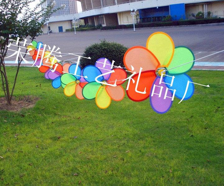 30公分六彩布风串1